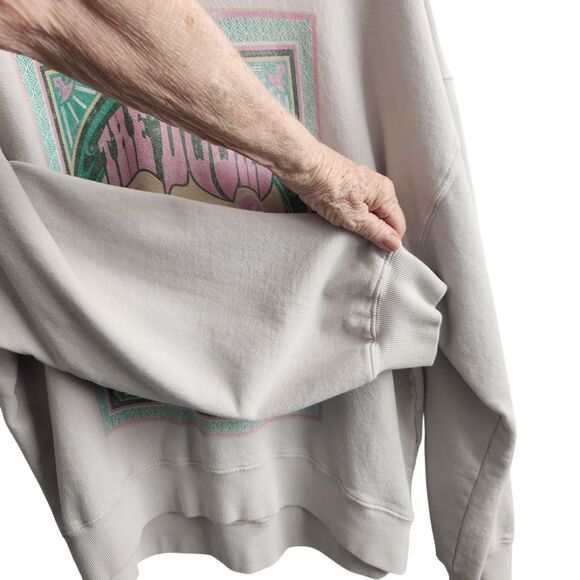 Free People X Daydreamer Graphic Sweatshirt-Doors-Oversized-Y2K Revival-Rocker-L - Picture 7 of 12